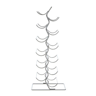 Orsina Yaxi 12-Bottle Chrome Wine Rack – Modern Metal Storage Organizer