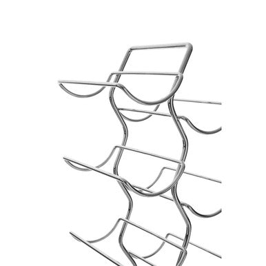 Orsina Yaxi 12-Bottle Chrome Wine Rack – Modern Metal Storage Organizer