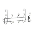 Orsina Jaxen Over Door Hanger | 10 Ceramic Ball Hooks Chrome Rack
