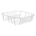 Orsina Laurie Small Square Dish Drainer – Chrome Wire Sink Organiser