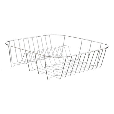 Orsina Laurie Small Square Dish Drainer – Chrome Wire Sink Organiser