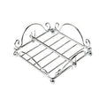 Orsina Helix Chrome Wire Napkin Holder | Weighted Silver Tabletop Stand