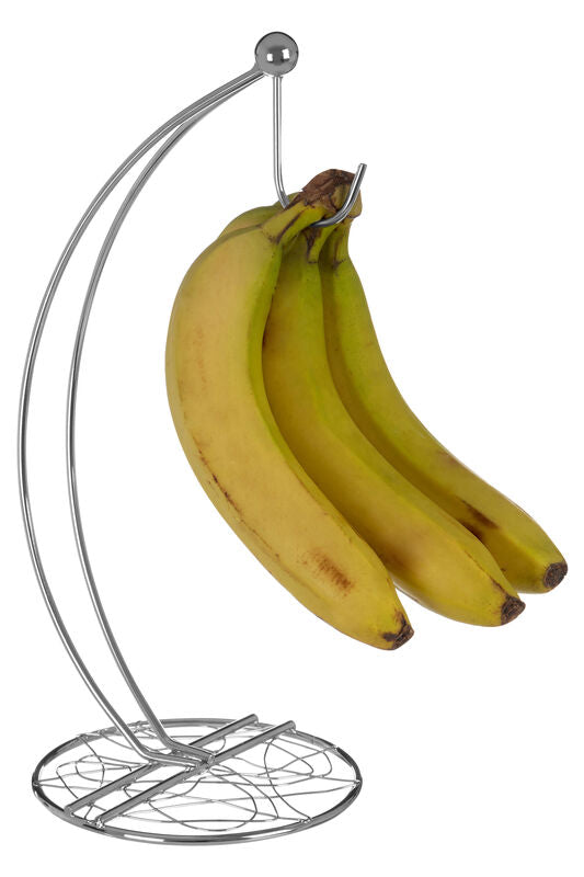 Orsina Helix Banana Hanger – Chrome Finish Wire Fruit Storage Stand