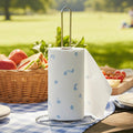 Orsina Helix Kitchen Roll Holder – Chrome Wire Paper Towel Stand