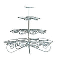 Orsina 4 Tier Cupcake Stand – 23 Cup Chrome Silver Wire Display