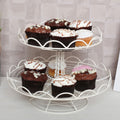 Orsina 2-Tier Cupcake Stand – Cream Wire Dessert Display Server