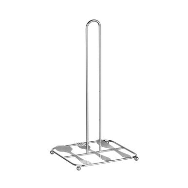 Orsina Chrome Kitchen Roll Holder – Freestanding Metal Paper Towel Stand
