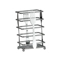 Orsina Cutlery Caddy – Chrome Mesh Utensil Holder with Drainage Base