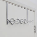 Orsina Jaxen Chrome Over Door Hanger | 5 Diamante Storage Hooks