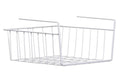 Orsina White Metal Under Shelf Storage Basket | Small Wire Organizer