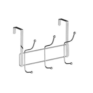 Orsina Over Door Six Hook Hanger – Space Saving Metal Closet Organizer