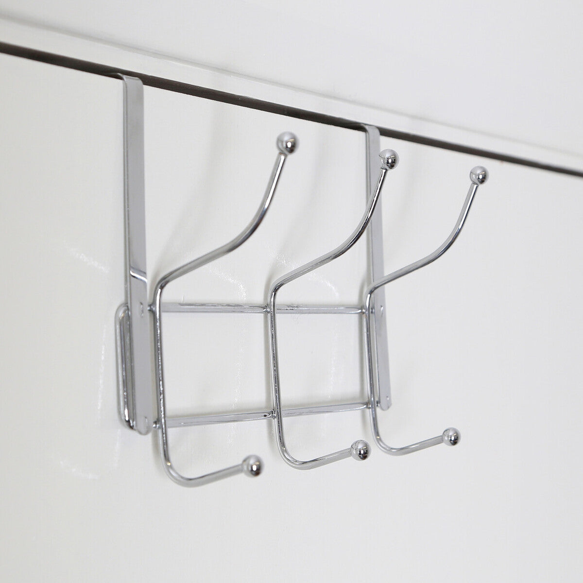 Orsina Over Door Six Hook Hanger – Space Saving Metal Closet Organizer