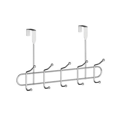Orsina Chrome Over Door Hanger – 10 Hook Metal Storage Organizer