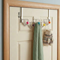 Orsina Jaxen Over Door Hanger – 5 Hook Heart Design with Coloured Balls