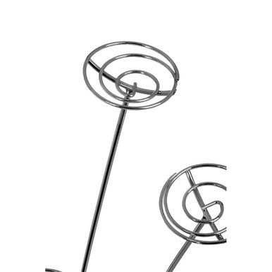 Orsina Swirl Chrome 9 Cupcake Stand – Silver Metal Spiral Display