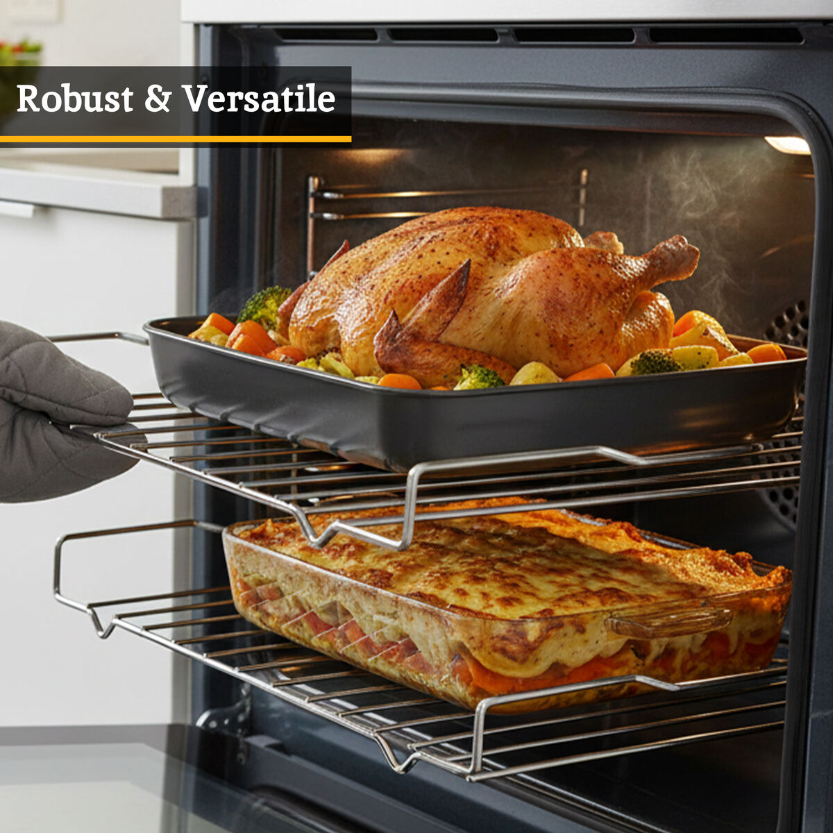 Orsina Nash Stainless Steel Oven and Cooling Rack | Chrome Wire Grid