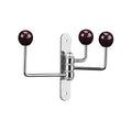 Orsina Jaxen 3 Hook Wall Hanger – Purple Ceramic & Chrome Coat Rack