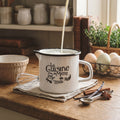 Orsina La Cuisine De Mere White Enamel Jug – French Style Cream Pitcher