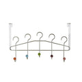 Orsina Jaxen 5 Hook Over Door Hanger | Chrome & Ceramic Balls