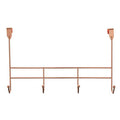 Orsina Rose Gold Over Door Hanger – 4 Hook Iron Storage Organizer