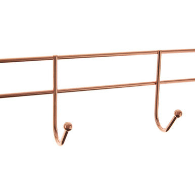 Orsina Rose Gold Over Door Hanger – 4 Hook Iron Storage Organizer