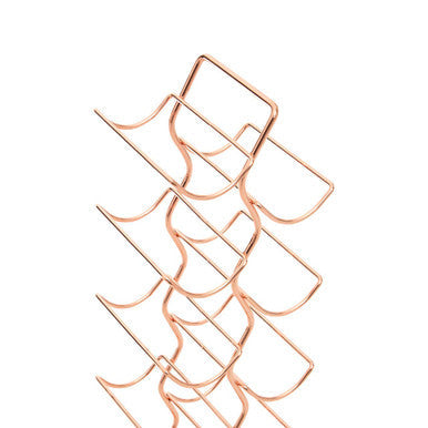 Orsina Wren 12-Tier Copper Wine Rack – Vertical Countertop Storage