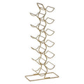 Orsina Wren 12 Bottle Wine Rack – Gold Iron Vertical Storage Stand