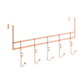 Orsina Jaxen Over Door 5 Hook Swirl Hanger – Copper Finish Iron