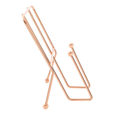 Orsina Reyna Copper Cookbook Stand – Iron Recipe and Tablet Holder