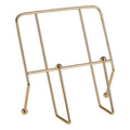 Orsina Reyna Gold Finish Cookbook Stand | Iron Recipe & Tablet Holder