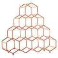 Orsina Vertex 10 Bottle Copper Spice Rack – Honeycomb Kitchen Storage