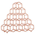 Orsina Vertex 15 Bottle Spice Rack – Copper Finish Honeycomb Design