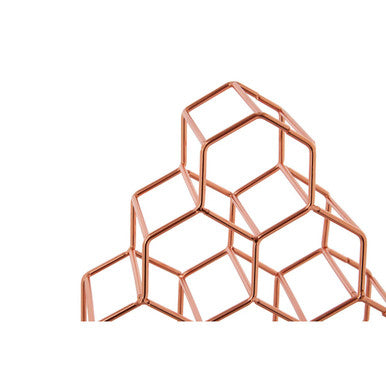 Orsina Vertex 15 Bottle Spice Rack – Copper Finish Honeycomb Design