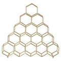Orsina Vertex 15 Bottle Spice Rack – Gold Honeycomb Kitchen Organizer