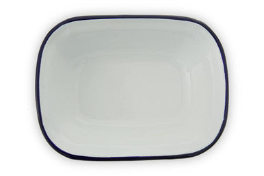 Orsina From Scratch 16cm Rectangular Pie Dish | White Enamel Steel
