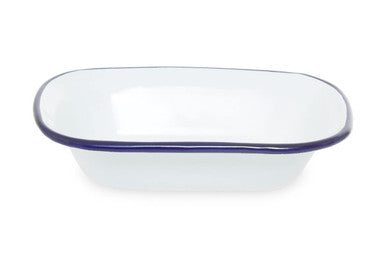 Orsina From Scratch 16cm Rectangular Pie Dish | White Enamel Steel