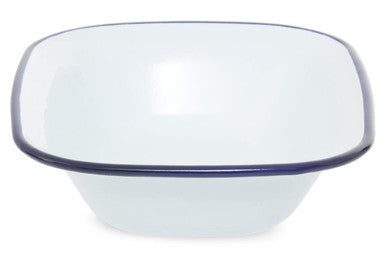 Orsina From Scratch 20cm Rectangular Pie Dish – Blue & White Enamel