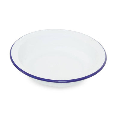 Orsina From Scratch 21cm Round Pie Dish – White Enamel Steel Bakeware