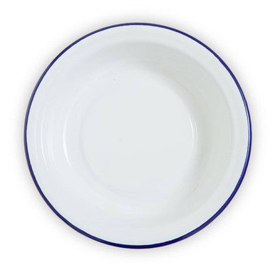 Orsina From Scratch 21cm Round Pie Dish – White Enamel Steel Bakeware