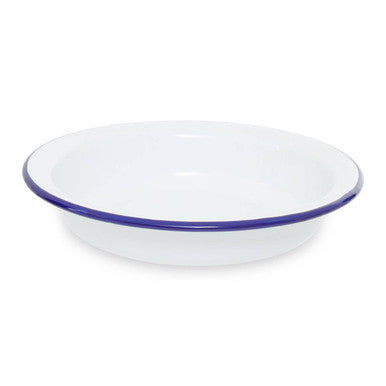 Orsina From Scratch 21cm Round Pie Dish – White Enamel Steel Bakeware