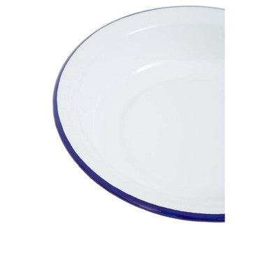 Orsina From Scratch 21cm Round Pie Dish – White Enamel Steel Bakeware