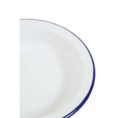 Orsina From Scratch 21cm Round Pie Dish – White Enamel Steel Bakeware