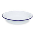 Orsina Enamel Round Pie Dish – 23cm White Steel Core Baking Pan