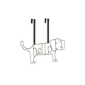 Orsina Kirby Black Sausage Dog Over-Door Wire Hanger Storage Hook