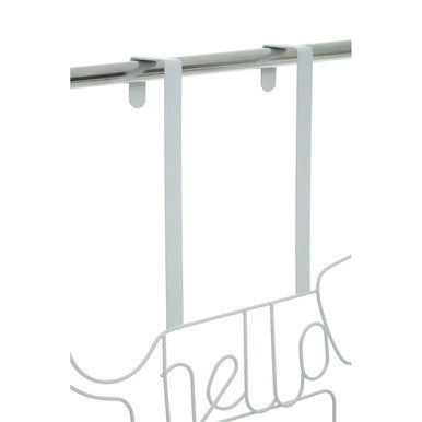 Orsina Kirby White Sausage Dog Over-Door Wire Storage Hanger Hook