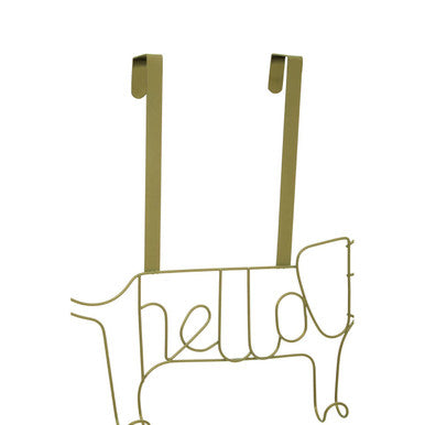 Sausage Dog Over-Door Hanger | Orsina Gold Iron Wire Storage Hook