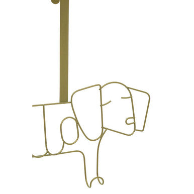 Sausage Dog Over-Door Hanger | Orsina Gold Iron Wire Storage Hook