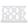 Orsina Alpha White Cook Book Stand – Adjustable Metal Recipe Holder