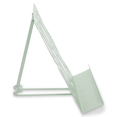 Orsina Alpha Cookbook Stand – Mint Green Enamel Metal Recipe Holder