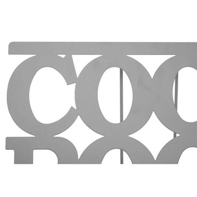 Orsina Alpha Metal Cookbook Stand – Grey Enamel Recipe & Tablet Holder